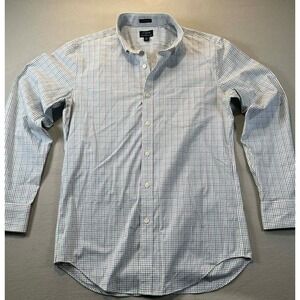 J.Crew Thompson Flex Wrinkle Free Shirt Mens Medium Green Purple Plaid L6211